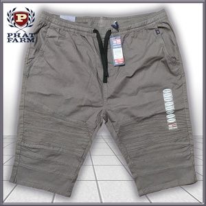 🆕 Phat Farm Stretch Pull-On Twill Moto Shorts🆕